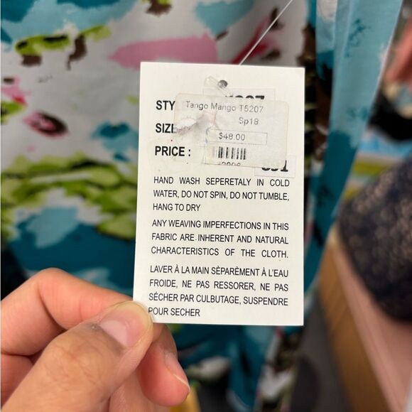 New Tango Mango ladies S multi color tank top - Picture 6 of 6